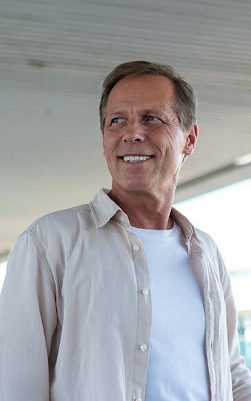 Man smiling